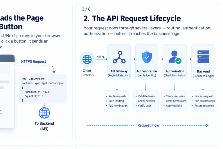 Browser to API request